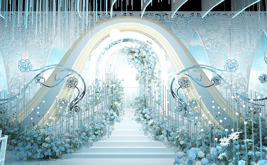 白河釡香烙馍村水晶厅效果展示